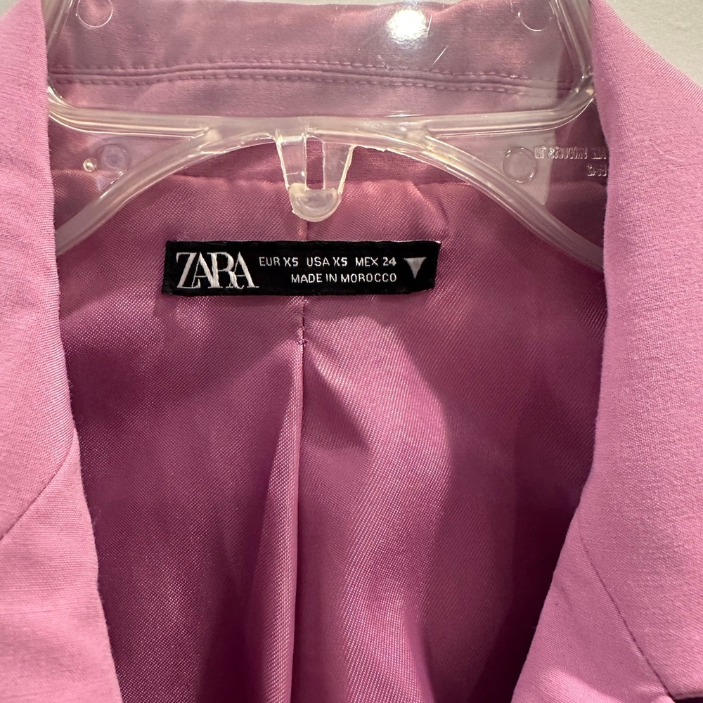 ZARA WOMAN'S CUT OUT BLAZER DRESS Lilac - Picture 9 of 12